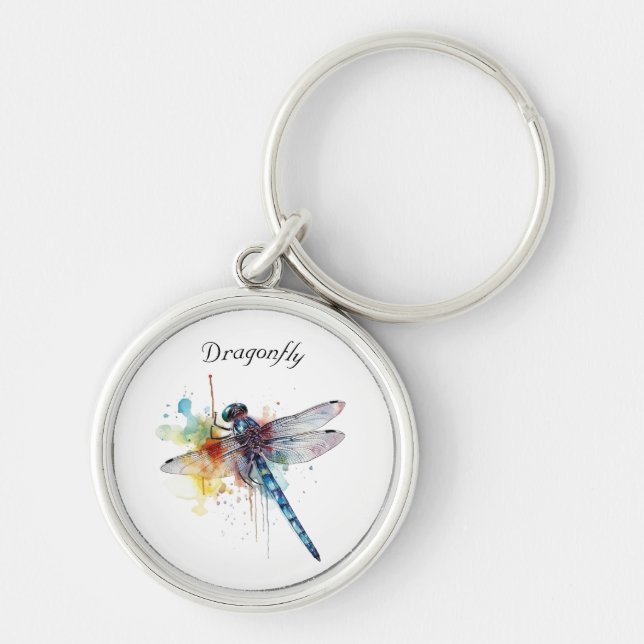 Chaveiro Cenário de Sonho de Libélula, personalizado (Frente)