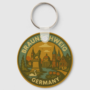 Chaveiro Cenário urbano de Braunschweig, Alemanha