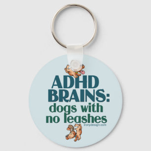 Chaveiro CÉREBROS de ADHD (azuis)