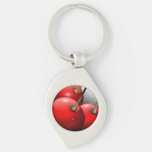 Chaveiro Cerejas com gotas de areia