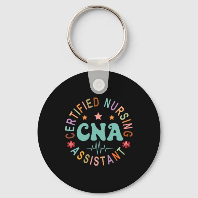 Chaveiro Certified Nurse Istant Appreciation Cna Roupa Un (Frente)