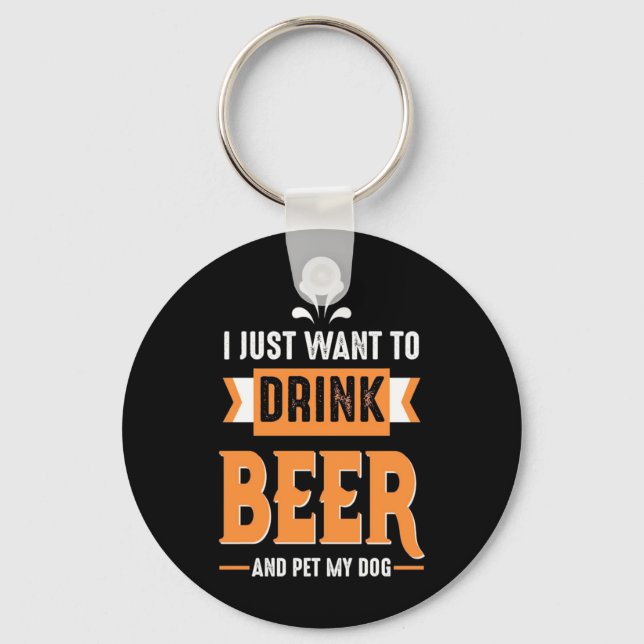 Chaveiro Cerveja Beer Beer e Cachorro (Frente)