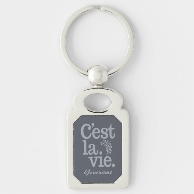 Chaveiro C'est La Vie cadeia de teclas personalizada (Frente)