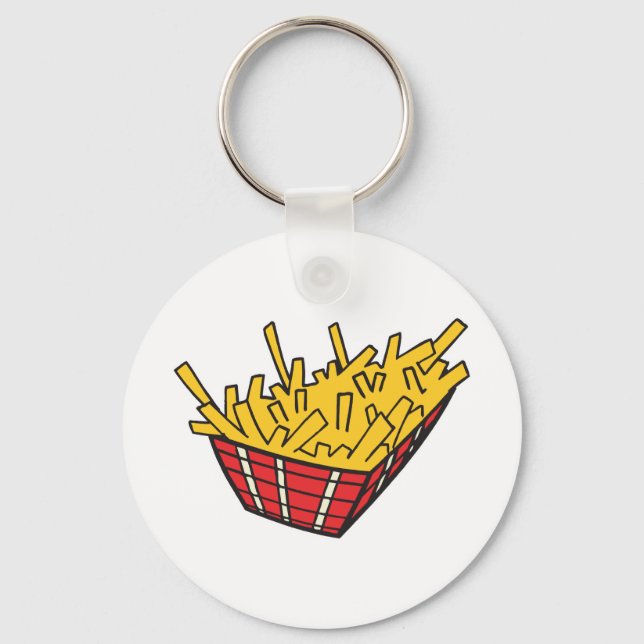 Chaveiro cesta de batatas fritas (Frente)