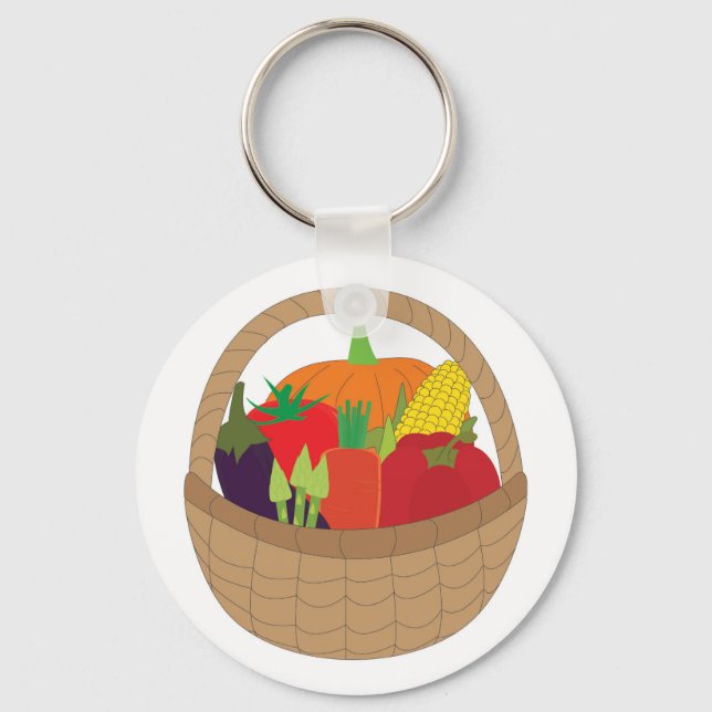 Chaveiro Cesta de Legumes (Frente)