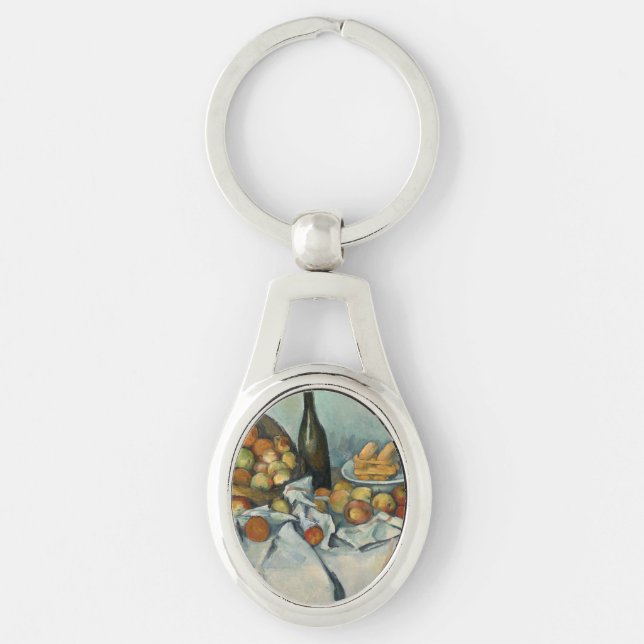 Chaveiro Cesta de Maçãs de Paul Cezanne Vida Estática Vinta (Frente)