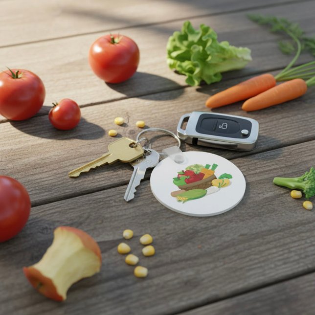 Chaveiro Cesto de legumes (Criador carregado)