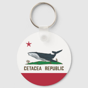 Chaveiro Cetacea República Baleia Bandeira Rorqual