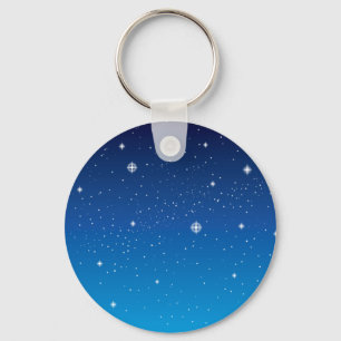 Chaveiro Céu Azul Profundo da Noite Estrelada
