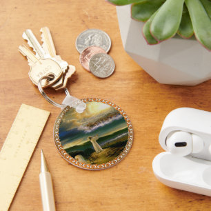 Chaveiro Céus acolhem Jesus em Dusk