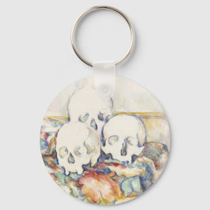 Chaveiro Cezanne Os Três Crânios Cartaz de Arte Vintage Imp
