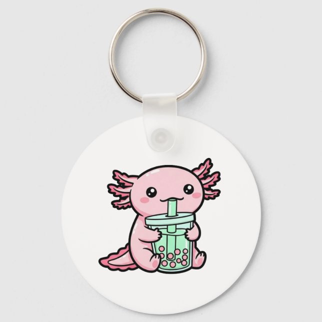 Chaveiro Chá Axolotl e bble (Frente)