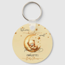 Chá de Bebê do Urso Adormecido em Aquarela Fofa na