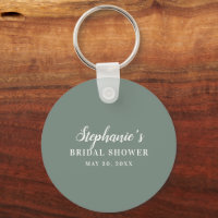 Chá de Bebê Minimalista em Verde Sage e Branco