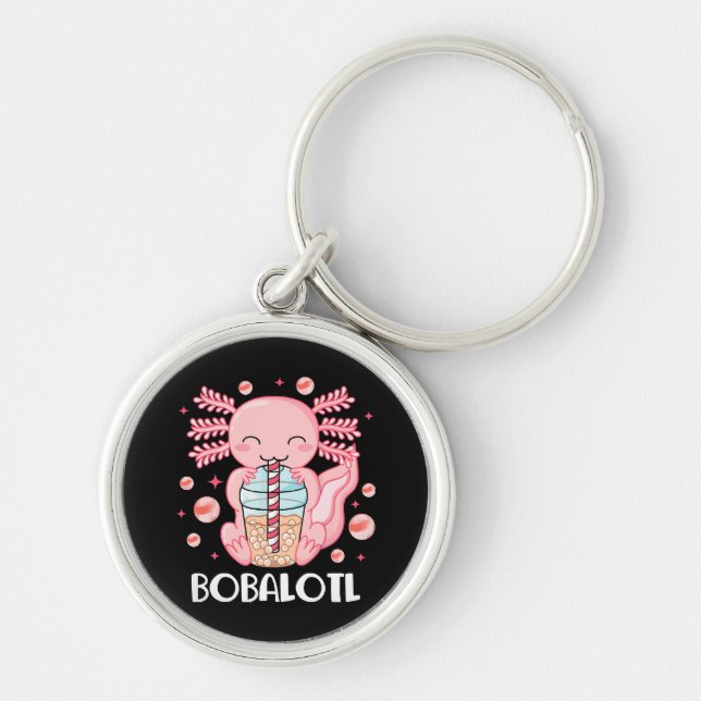 Chaveiro Chá de Bolhas Axolote Engraçado (Frente)