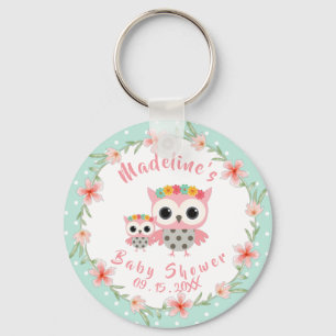 Chaveiro Chá de fraldas Boho Owl