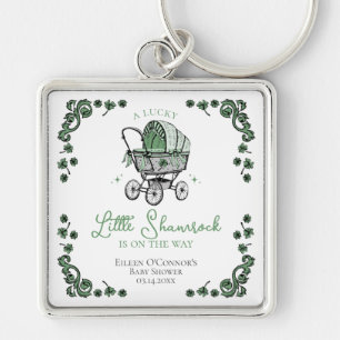 Chaveiro Chá de fraldas de Dia de São Patrício de Shamrock