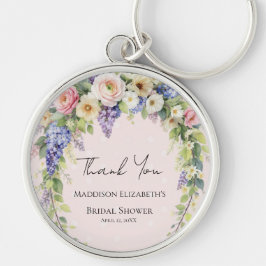 Chaveiro Chá de Noiva Floral de Primavera