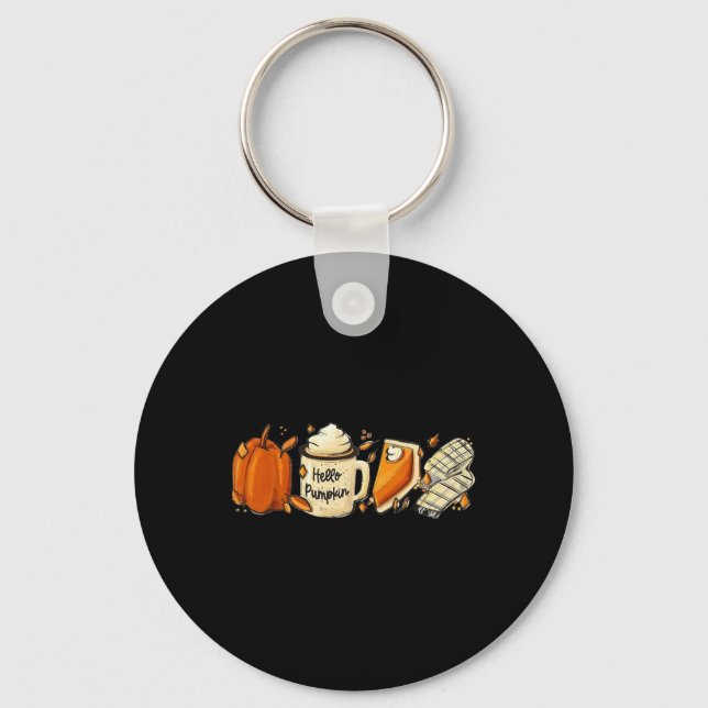 Chaveiro Chá De Pumpkin Pumpkin Latte Para Mulheres Graças (Frente)