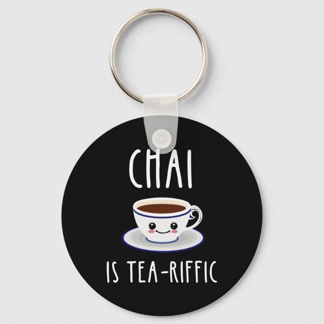 Chaveiro Chai É Tea-Riffic (Frente)