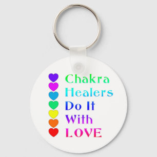 Chaveiro Chakra Healers faz isso com amor em cores arco-íri