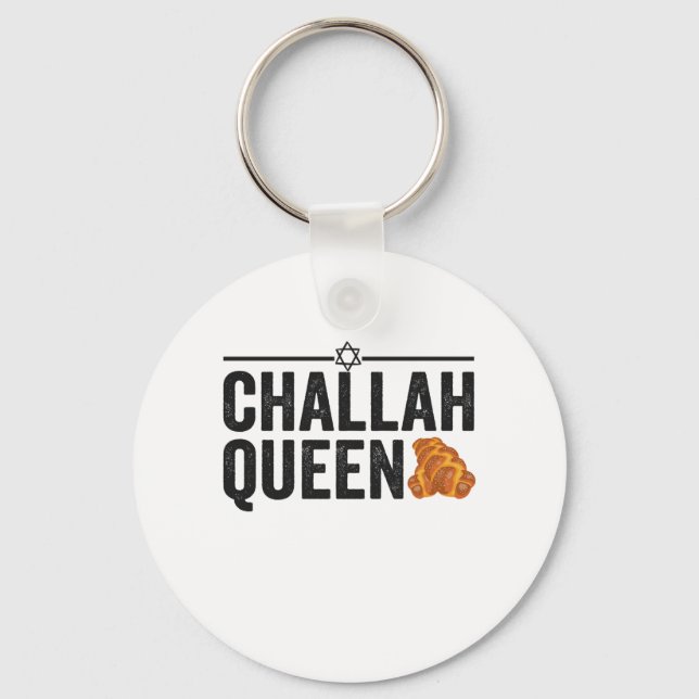 Chaveiro Challah Queen Funny Hanukkah Jewish Holiday Gift (Frente)