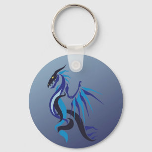 Chaveiro Chama de Dragão Azul