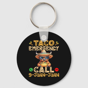Chaveiro Chamada de Emergência do Taco 9 Juan Cinco De Mayo
