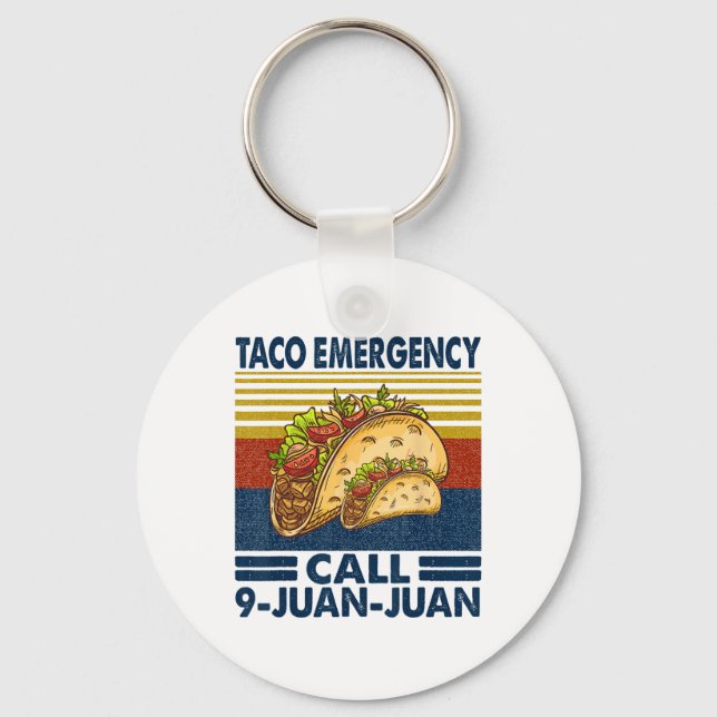 Chaveiro Chamada de Emergência do Taco 9 Juan Funny Cinco d (Frente)