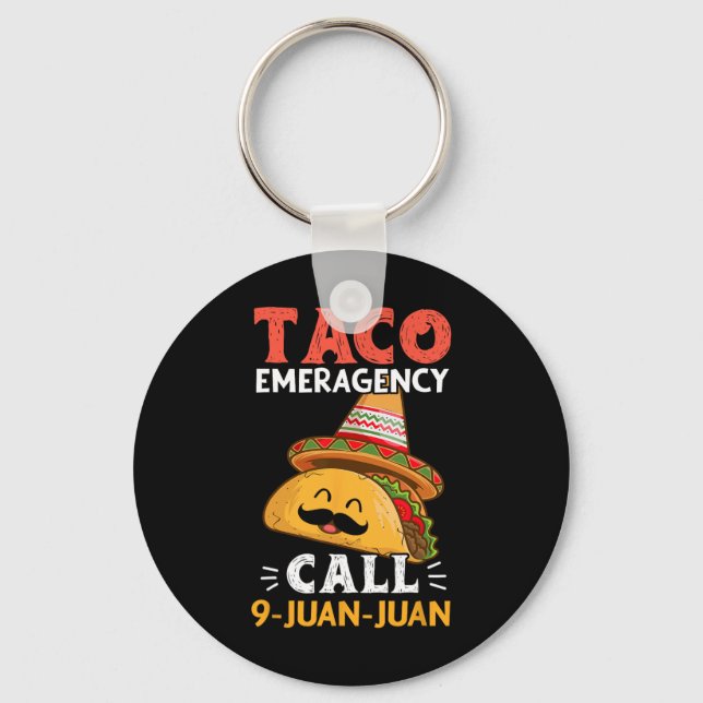 Chaveiro Chamada de Emergência do Taco 9 Juan Funny Cinco d (Frente)