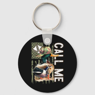 Chaveiro Chame-Me Mallard Duck Hunter Season Cute Du