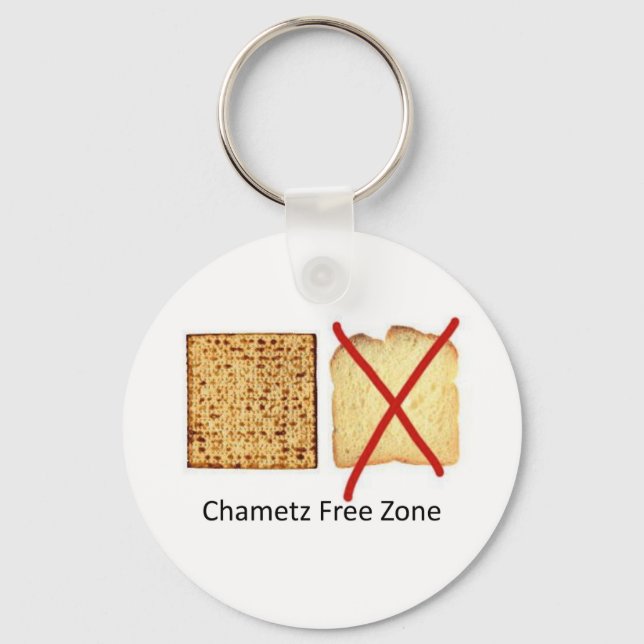 Chaveiro Chametz Free Zone (Frente)