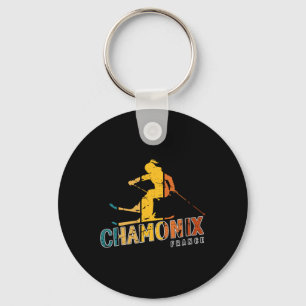Chaveiro Chamonix Vintage Ski Resort França Esqui alpino F