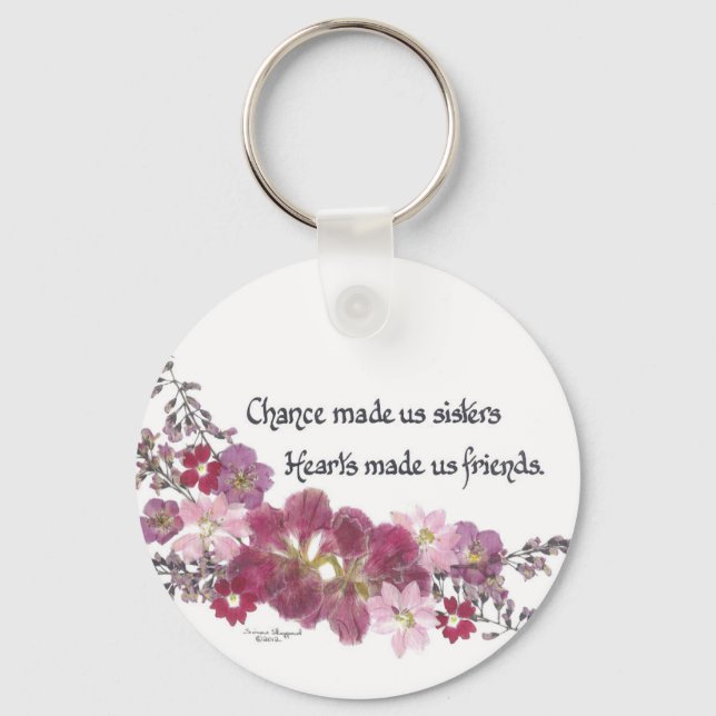 Chaveiro Chance Fez-nos Presentes Irmãs (Frente)