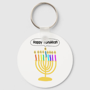 Chaveiro Channukah feliz Menora/Chanukia
