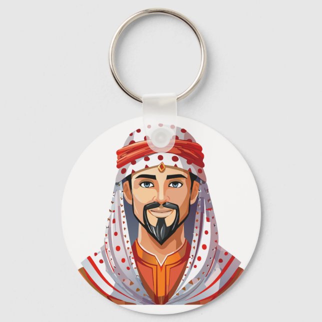 Chaveiro Chapéu árabe ou muçulmano tradicional (Frente)