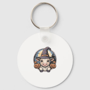 Chaveiro Chapeu de Bruxa de Becerro de Halloween Fofo Gravu
