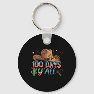 Chaveiro Chapéu de Cowboy Ocidental 100 Dias Y'all 100º Dia