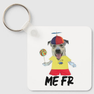 Chaveiro Chapéu de hélice de cachorro citação engraçada