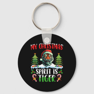 Chaveiro Chapéu de Natal do Papai Noel do Tigre Natal Meu E