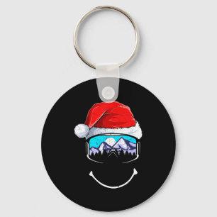 Chaveiro Chapéu de natal engraçado montanha de esqui natal
