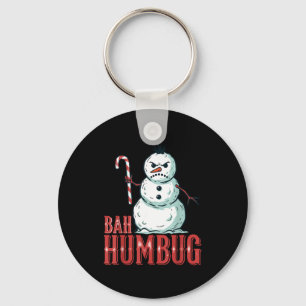 Chaveiro Chapéu de Papai Noel Bah Humbug Boneco de Neve Irr