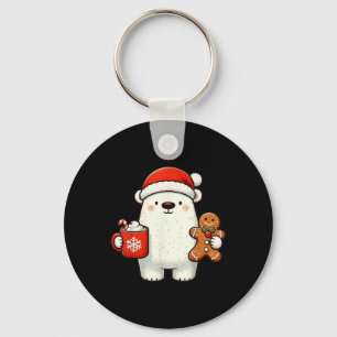 Chaveiro Chapéu de Papai Noel Urso Polar Natal Festa Xmas C
