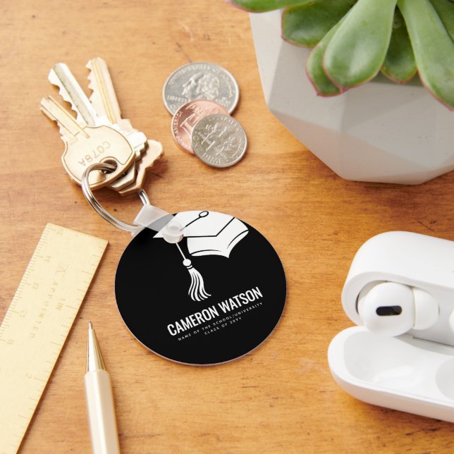 Chaveiro Chapéu Minimalista Moderno e Graduação com Borla (Mesa)