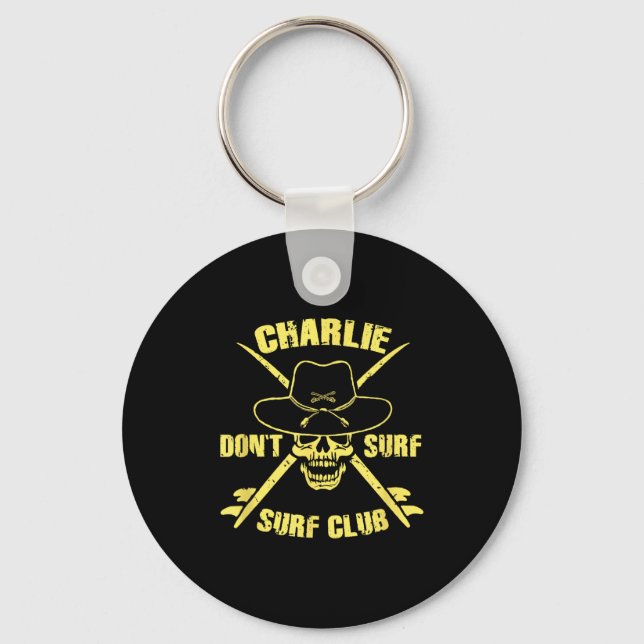 Chaveiro Charlie Don't Surf  (Frente)
