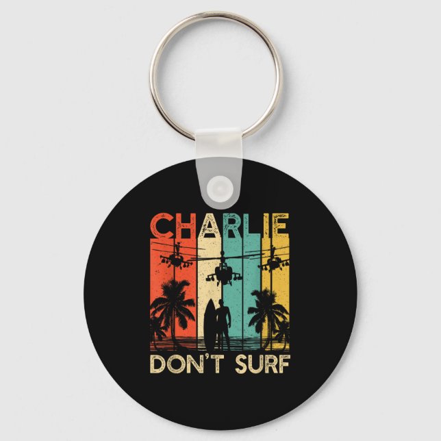 Chaveiro Charlie Don't Surf Shirt Military Vietnam War Acal (Frente)