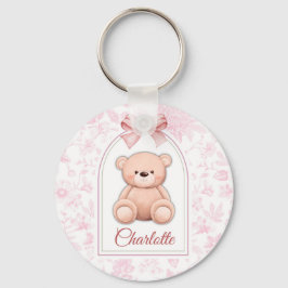 Chaveiro Charlotte | Design de Enfermeiro de Urso Rosa Pers