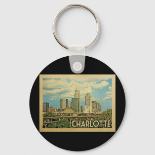 Chaveiro Charlotte North Carolina Viagens vintage