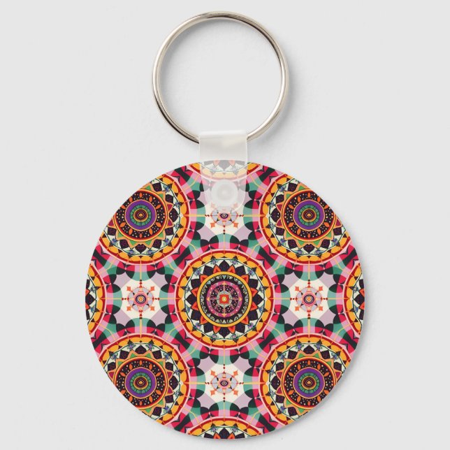 Chaveiro Charming Mandala Pattern (Frente)