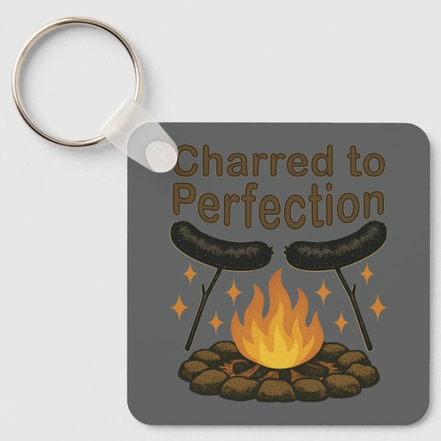 Chaveiro Charred to Perfecny Campfire Hot Dog (Frente)